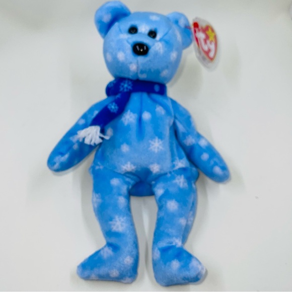 TY 1999 Holiday Teddy Beanie Babies NWT Always Stored in Case Tag Errors Bear - Picture 4 of 16